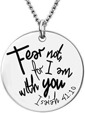 Korena Loves Fear Not For I Am With You Necklace | Isaiah 41:10 | Christian Gifts | klam