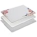MOSISO MacBook Air 13 inch Case(A1369 A1466,Older Version 2010-2017 Release),Plastic Flower Pattern Hard Shell&Keyboard Cover&Screen Protector Only Compatible with MacBook Air 13,Pink Peony White Base