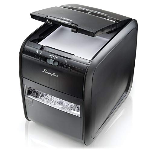 image for Swingline Paper Shredder, Auto Feed, 80 Sheet Capacity, Cross-Cut, 1 U