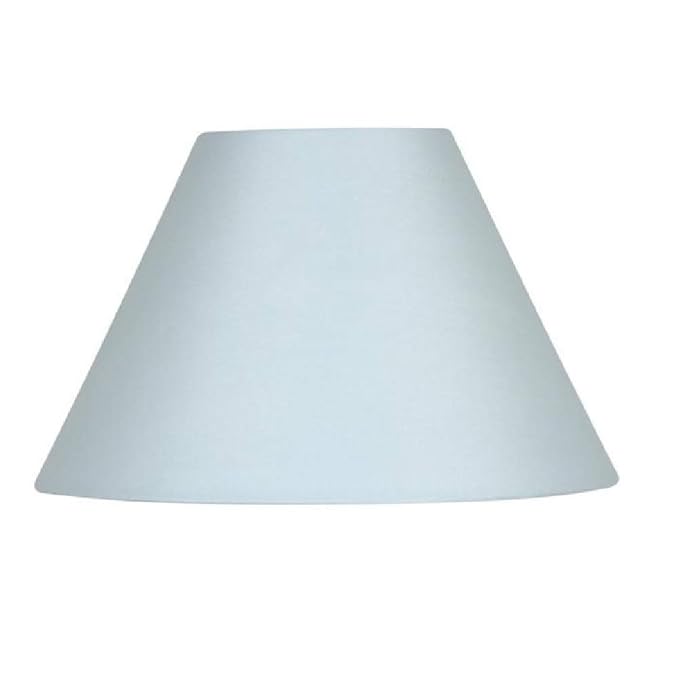 DUCK EGG BLUE 10" COTTON COOLIE HARD LINED SHADE with Reversible Gimbal