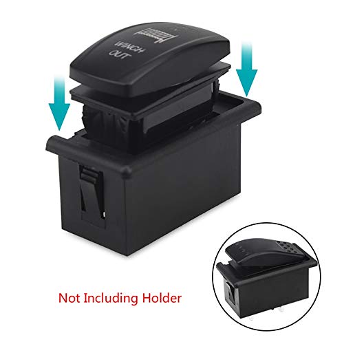 Interruttore Simbolo Angelo Interruttore A Levetta LED 12V Mintice™ - Simbolo Angelo Con Cerchio Metallico, Luce Bianca, 16mm Per Auto Interruttore Angelo Luce