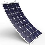 ALLPOWERS Solar Panel 100W 18V 12V Bendable Flexible Solar Charger SunPower Solar Module with MC4 for RV, Boat, Cabin, Tent, Car, Trailer, 12v Battery or Any Other Irregular Surface