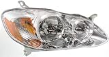 Crash Parts Plus Right Passenger Side Headlight Head Lamp for 2005-2008 Toyota Corolla