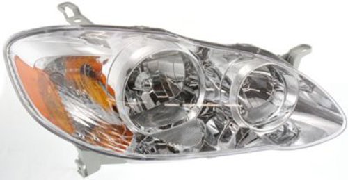 Crash Parts Plus Right Passenger Side Headlight Head Lamp for 2005-2008 Toyota Corolla