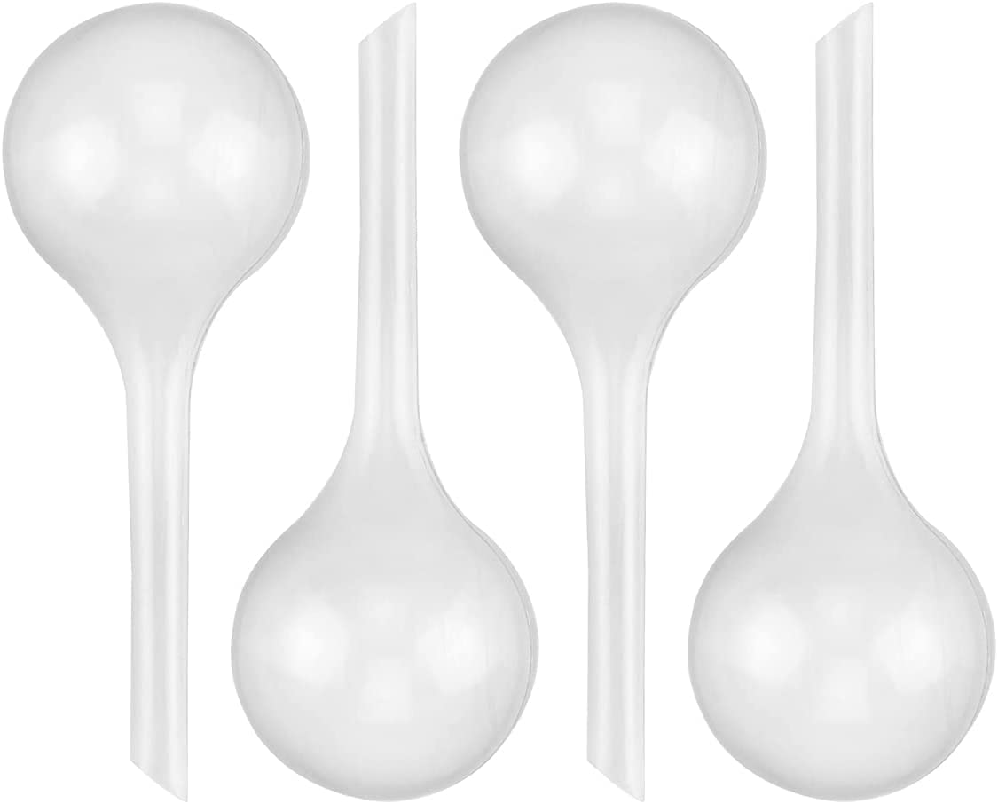PIQIUQIU Watering Balls Pack of 4 Watering Balls Potted Plants Self-Watering PVC Watering Balls Plants Watering Water Dispenser 27 x 8 cm
