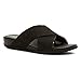FitFlop Womens Aix Perf Nubuck Slide Sandals, Black, Size - 7
