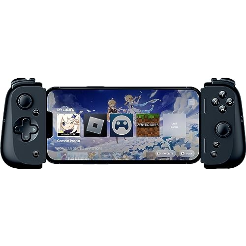 Razer Kishi V2 Mobile Gaming Controller für iPhone: Konsolen-Qualitätskontrollen, universelle Passform mit ausziehbarer Brücke, Stream, PC, Xbox, Play