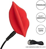 CalExotics Muah Mini Vibrator Red Lip Silicone Handheld Personal Massager view 4