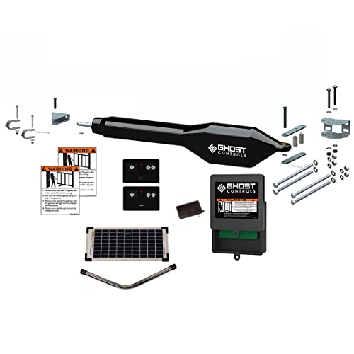 Ghost Controls HeavyDuty Solar Automatic Gate Opener Kit for Driveway
