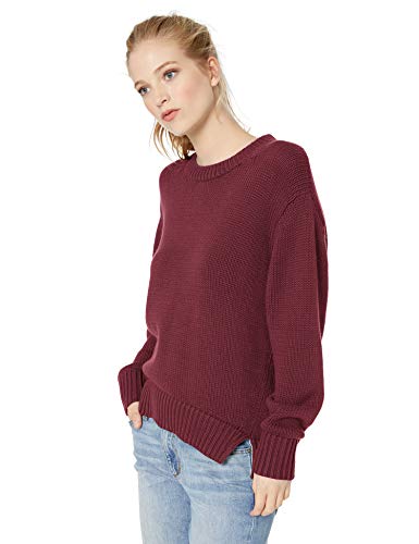 Daily Ritual Women's Oversized Long-Sleeve Boxy Crewneck Sweater