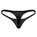ACSUSS Mens Sexy Lingerie Micro Pouch G-String Thongs Bikini Briefs Underwear Black X-Large(Waist 26.0-42.5