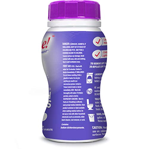 AMAZE! Ultra Concentrated Bleach Tablets for Laundry and Home Cleaning. (32 Count Lavender)