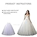Nanwuji A-line Hoopless Petticoat Crinoline Underskirt Slips Floor Length for Bridal Wedding Dress, White, One Size