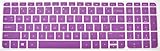 Avigator Translucent Purple Ultra Thin Silicone Keyboard Protector Skin Cover for 15.6-Inch HP Pavilion ENVY 15 ENVY m6-k*** 17-j*** 17t-j*** 17-e*** m7-j*** seriesTouchSmart Sleekbook 15-j000 15-b000 15t-j000 15t-e000 15z-j000 15z-e000 15z-b000 Notebook PC, such as 15-e014nr, 15-e016nr, 15-e015nr, 15-j050us, 15-j032tx, 15-j030us, 15-j053cl, 15-j010us, 15-j011nr, 15-j023cl, 15-b085nr, 15-b150us, 15-b010us, 15z-b000, 15-b120us, 15-b140us 17.3-inch HP Pavilion Envy 17-j*** 17t-j*** 17-e*** series, such as 17-j017cl, 17-j013cl, 17-j020us, 17-j027cl, 17-j037cl, 17-j043cl, 17-j057cl, 17-j100, 17-j120us, 17-j130us, 17-j150nr, 17-j160nr, 17-j184nr, 17-j185nr, 17-j115eg, 17t-j000, 17t-j100, 17-e050us, 17-e020us, 17-e010us, 17-e046us, 17-e079nr, 17-e040us, 17-e019dx, 17-e110dx, 17-e113dx, 17-e116dx, 17-e118dx, 17-e123cl, 17-e130us, 17-e134nr, 17-e135n, 17-e146us, 17-e150us, 17-e171nr, 17-e186nr 17.3-Inch US Layout (if your 