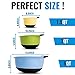 Premium Plastic Mixing Bowls (Set of 3) With Non Slip Bottom & Pouring Spout. For Healthy Cooking & Baking, Nesting and Stackable Free Bonus - measuring cup