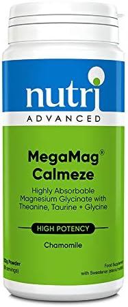 Metagenics MegaMag Calmeze Magnesium Powder, High Potency Magnesium Glycinate for The Reduction of Fatigue & Tiredness