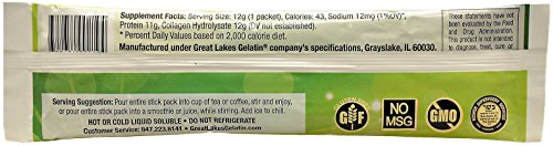 image for Great Lakes Gelatin Bundle - 10 Single Serve Packets of Collagen Hydro