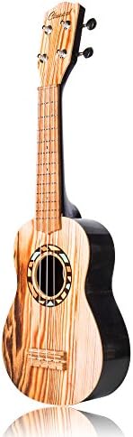 Soprano Ukulele Concert 4 String Wood Color Gift for Beginner kids Students Toy 21"
