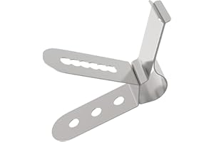 ksngTixe Probe Pot Clip Holder, Adjustable Steel Thermometer Clamp with Multi-Slot Mount, Cooking Attachment for Grill Smoker