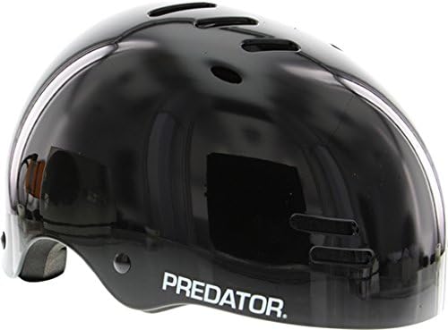 Predator Helmets SK8 Gloss Black Skate Helmet - Large / X-Large