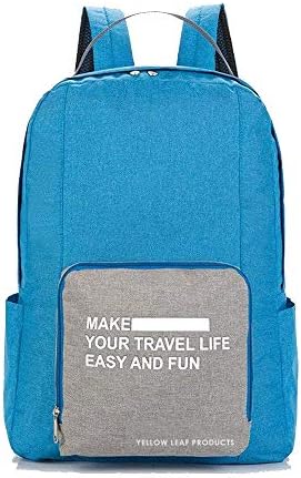 YELLOW LEAF PRODUCTS Foldable Backpack | Ultra Lightweight Packable Water Resistant | Travelling Carry on Bag (Colour May Vary)