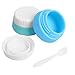 Silicone Cream Jars Travel Accessories Containers with Hard Sealed Lids 20ml Per Piece 3 Pieces for Face Hand Body Cream