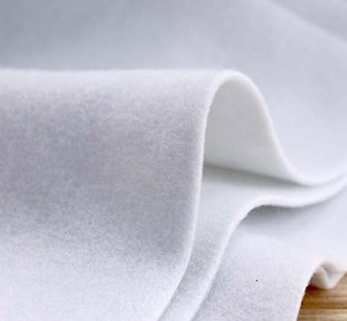 Single Side Adhesive Cotton Batting Cream Interlining Filler Perfect for Purse Craft DIY Projects 180g Size: 50x100 cm