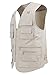 LUSI MADAM Men's Poplin Outdoors Travel Sports Pockets Vest US XL/Asia 4XL Off-White