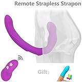 Sex Thrusting Toys Quiet Wireless Strapless Strap-On Remote Control Pegging Strap-On Lesbian Privacy Rivacy Stimulator Privacy Woman Model B,Modela Powerful Love (A Purple)