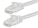 Monoprice Cat6 14ft White Patch Cable UTP 24AWG 550MHz Pure Bare Copper Snagless RJ45 Flexboot Series Ethernet Cable- Pack of 1