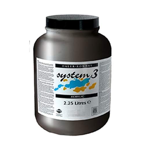 Daler-Rowney System3 Acrylic Paint, Plastic Pot, 76.08oz - 2.25L, Mars Black