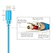 iPhone Charger, M-Better Upgraded 3Pcs 6Ft Lightning to USB Charging Cable, Syncing and Charging Cord for iPhone 7 7plus 6s Plus 6 SE 5s 5c 5 iPad Air mini 4th Gen iPod nano /touch (Blue)