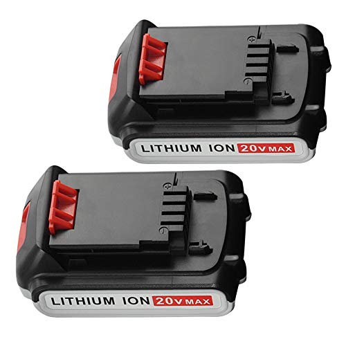 20V 2.5Ah for Black and Decker MAX Lithium Battery LBXR20 LBXR20-OPE LB20 LBX20 LBX4020 LB2X4020-OPE 2-Packs GERIT BATT