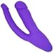 Silicone Double Penetrator Realistic Vibrating Dildo with 10 Vibration Settings