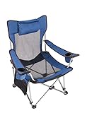 Light Weight Backpacking Reclining/Lounging Camping Folding Chair with Headrest for Outdoor Camping, RV, BBQ, Football Games (Standard Size Blue ) ¡­