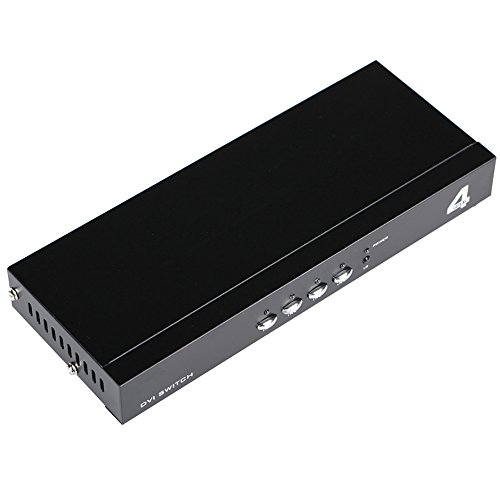 DVI Switch Box, 4 in 1 out DVI Selector for Laptop DVR DVI Port Devices, Support 1920x1440 - Thumbnail 2