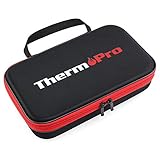 ThermoPro TP99 Hard Carrying Case Storage Bag For TP-07, TP-08S, TP20 Meat Thermometer With Shockproof Foam And Waterproof Surface - Black Travel Protective Case/Box/Organizer