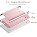 BENTOBEN Note 4 Case, Dual Layered Rugged Durable Impact Resistant Shockproof Cases Shell for Samsung Galaxy Note 4 - Hard & Soft Rubber Heavy Duty Case Cover N910A/N910T/N910P/N910V/N910R, Rose Gold