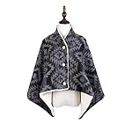 Bruceriver Women's Wool Blended Poncho With Ultra soft Microfibre Lining Bruceriver Women's Wool Blended Poncho With Ultra soft Microfibre Lining