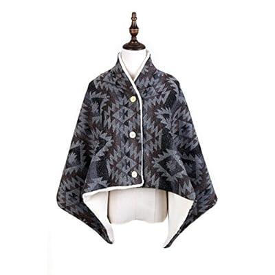 Bruceriver Women's Wool Blended Poncho With Ultra soft Microfibre Lining Bruceriver Women's Wool Blended Poncho With Ultra soft Microfibre Lining
