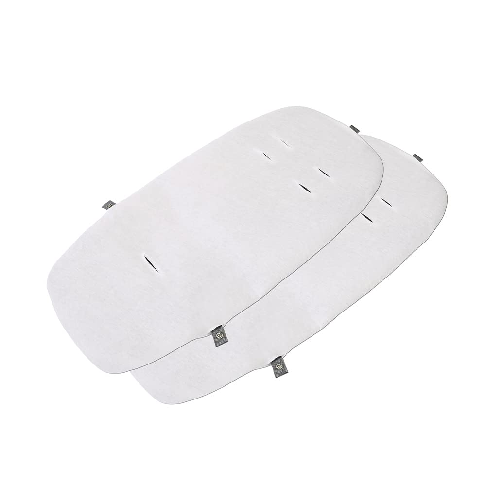 Maxi-Cosi Alba Bedsheets, for Alba All in 1 Bassinet, 100% Cotton, from Birth Until 6 Months (9kg), White (2x)