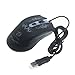 Sankuwen Optical Mouse, Adjustable 2400dpi 7-color Optical Wired Gaming Mice, USB Game Mouse
