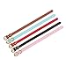 Aolove Basic Classic Padded Leather Pet Collars for Cats Puppy Small Medium Dogs (Black, Small)