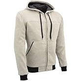 Milwaukee Leather Men’s CE Armored Motorcycle Riding Hoodie - Aramid Fibers Reinforced - Protective