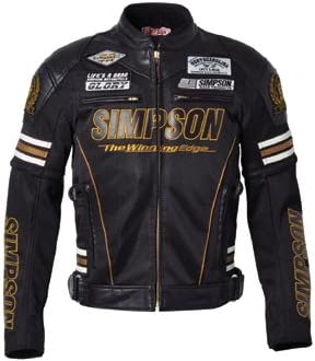 Amazon シンプソン Simpson アニバーサリーモデル メッシュジャケット Black Gold 3l Sj 4115anv ジャケット 車 バイク