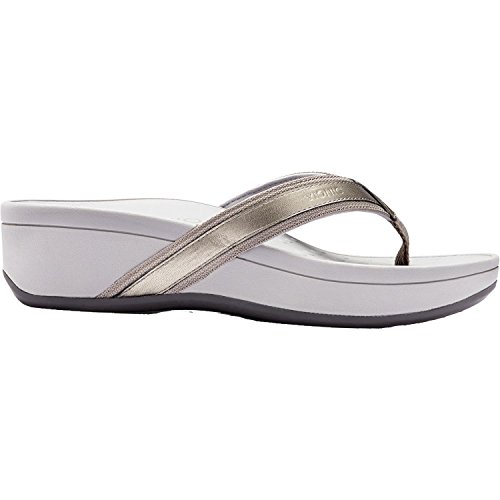 Vionic Women's High Tide Platform Sandal Pewter 11 M