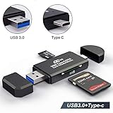 USB Type C SD Card Reader,USB 3.0 SD Card Reader OTG Adapter for SDXC, SDHC, SD, MMC, RS- MMC, Micro SDXC, Micro SD, Micro SDHC Card and UHS-I Cards