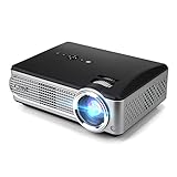 iRULU P4 HD Video Projector LED Home Projector 1080P Supported Projector with HDMI VGA USB AV for TV Game Laptop Smartphone