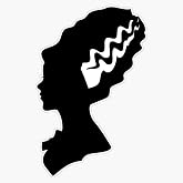 Bride Of Frankenstein Victorian Silhouette Bumper Sticker Window Vinyl Decal 5"