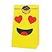 Emoji Paper Bags Gift Bags with Thank-You Stickers for Kids Birthday Party Supplies Pack of 24(Bags)